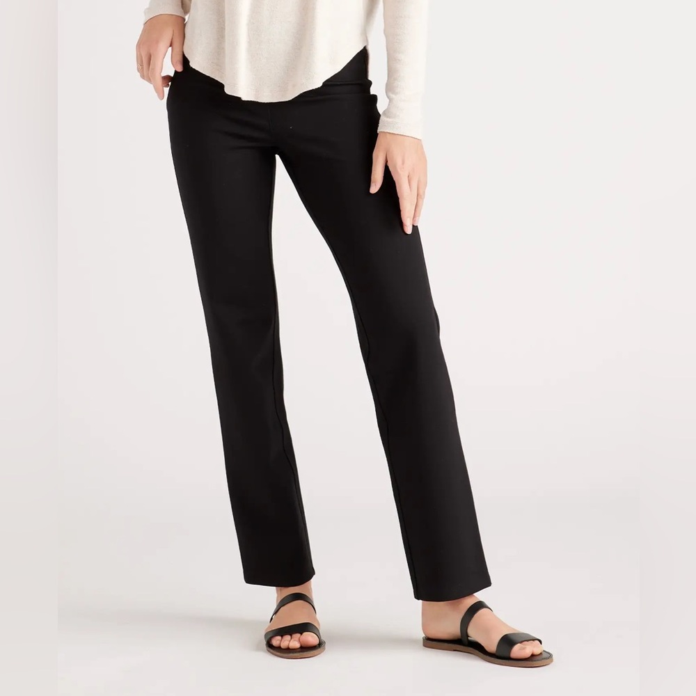 NWT Quince Ultra-stretch Ponte Straight Leg Pant sz Large